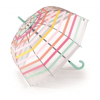 Parasol Esprit Long AC Domeshape Transparent Stripes